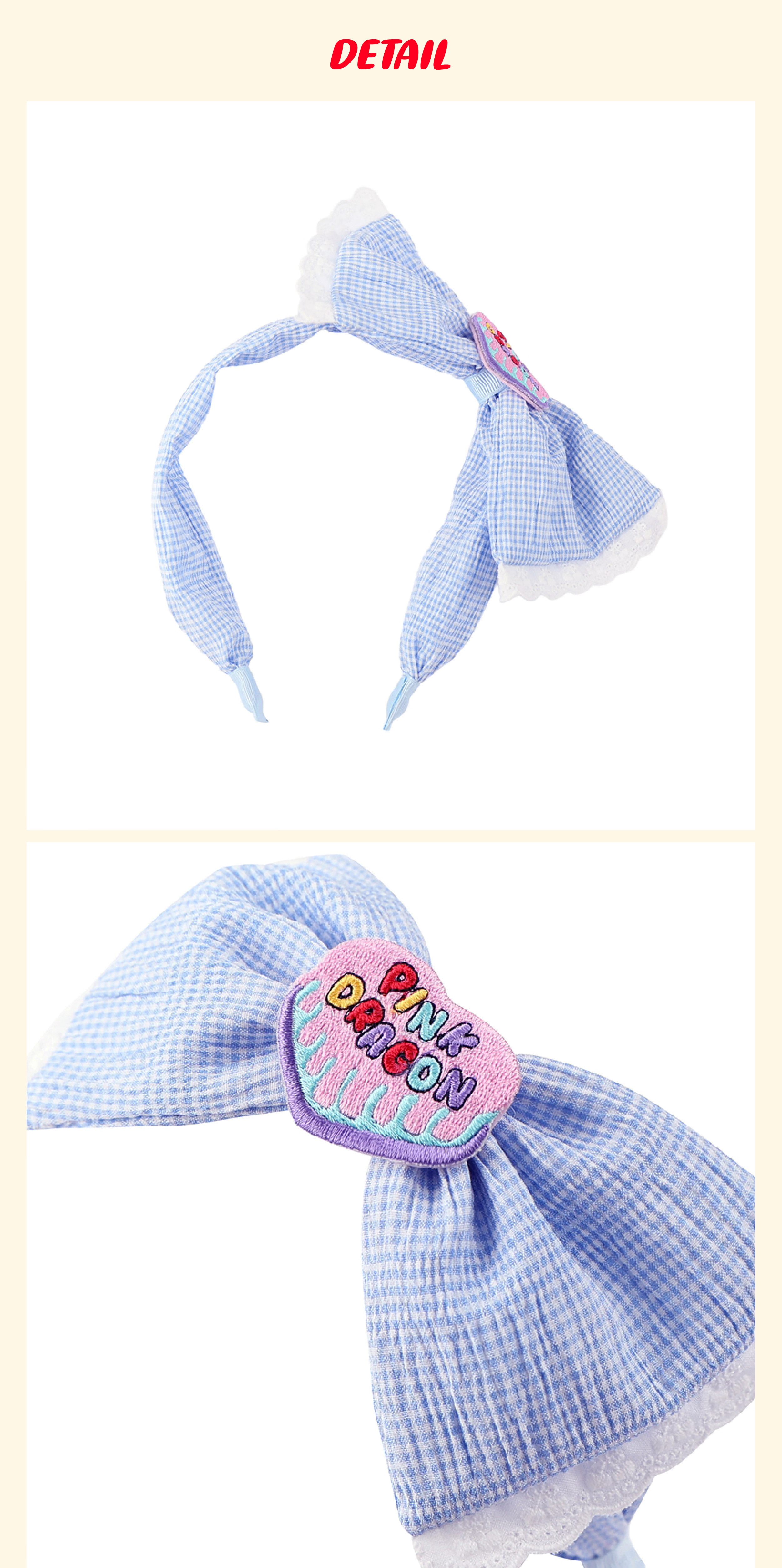 P52DG5041 블루 체크 리본 헤어밴드 5.jpg